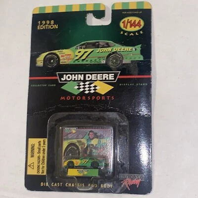 VTG John Deere 1:144 Racing Diecast Cab Stock Car NASCAR 1997 NASCAR collection - Image 1 of 4