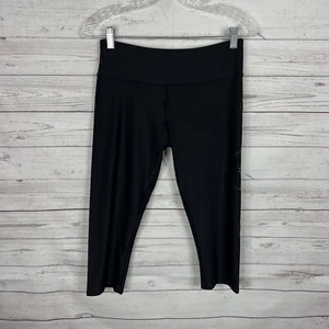 Onzie Womens Venice Capri Leggings Size M/L Black Gold Printed Yoga - Picture 1 of 10