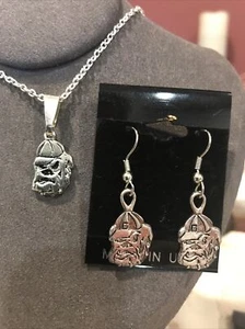Juego de pendientes y collares colgantes de los Georgia Bulldogs joyería con licencia de la NCAA - Imagen 1 de 3