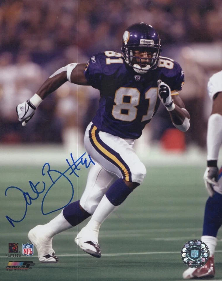 FOTO AUTOGRAFADA 8X10 ASSINADA POR NATE BURLESON MINNESOTA VIKINGS COM CERTIFICADO DE AUTENTICIDADE - Imagem 1 de 1