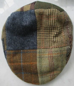 Jonathan Richard Patchwork Tweed Cap Old Bushmills Irish Whiskey Ireland Made - Picture 1 of 5
