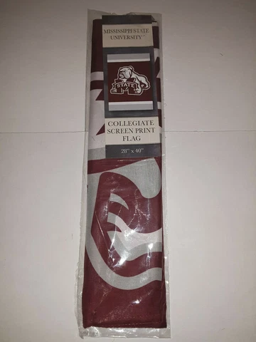 Mississippi State Bulldogs College Screen Print Banner 28" x 40" Cover