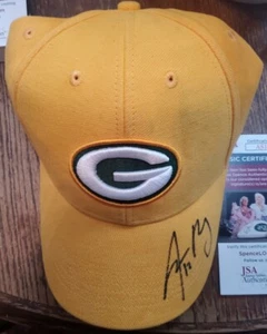 NICE Authentic Autographed Packers Aaron Rodgers Hat Cap Football JSA COA QB - Picture 1 of 4