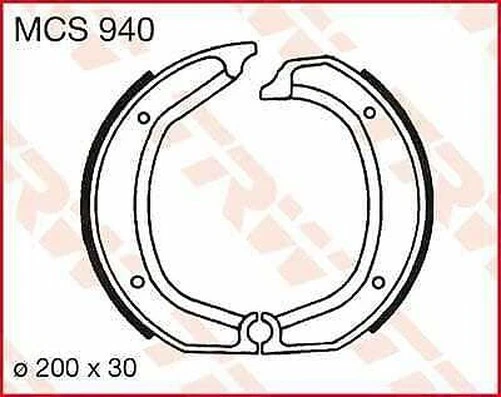 Zapatas de freno BMW R 100 RS 1976-1977 TRW MCS940 Foto 1 de 1