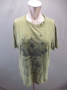 MOUNTAIN HARDWEAR Size M Men Olive 100% Cotton Short Sleeve Athletic T-Shirt 431 - Picture 1 of 9
