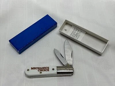 Vintage Barlow Colonial Pocket Knife Advertising MECHANICS CHOICE ,Excellent  - Image 1 of 4
