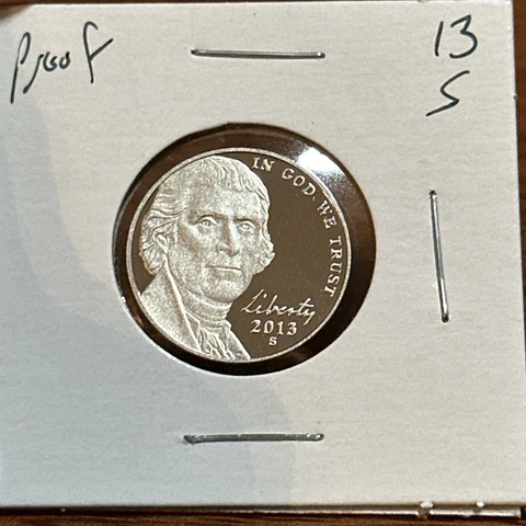 2013 S JEFFERSON *PROOF* NICKEL  **FREE SHIPPING** Cover