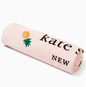 Kate Spade asciugamano da spiaggia 34"" x 64"" rosa cotone con ananas nuovo con etichette 810012199223 - Foto 1 di 3