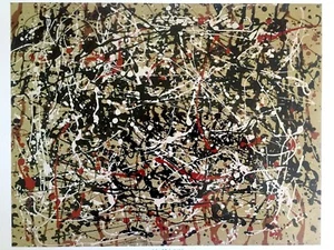 JACKSON POLLOCK ABSTRACT EXPRESSIONIST COLLECTOR LITHOGRAPH PRINT UNTITLED 1949 - Picture 1 of 12