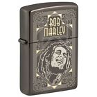 Zippo Lighter: Bob Marley Design, Engraved - Black Ice