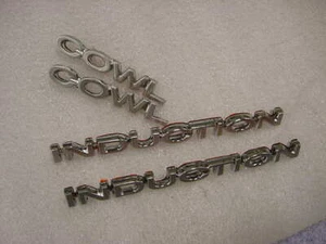 Chevelle Cowl Induction Emblems 70's Era Seconds NOS - Picture 1 of 3