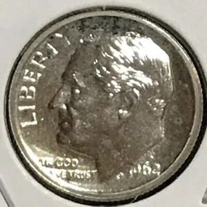 U.S. Roosevelt Dime Gem PF 1962 - Foto 1 di 2