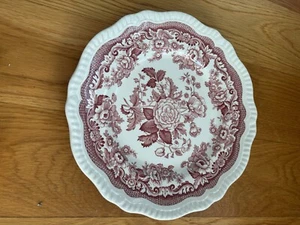 Spode Archive Collection Regency Series RED British Flowers 11” Wide - Picture 1 of 2