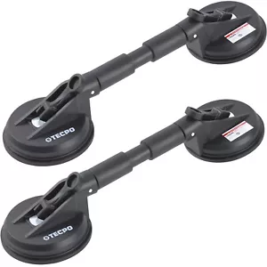 2x TECPO SAUGHEBER 100 kg PROFI SCHEIBEN-HEBER GLAS-SAUGER GUMMISAUGER 118mm - Bild 1 von 5