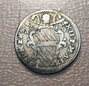 ESTADOS PAPALES CLEMENTE XII (1730-1740) GROSSO 1739 ANNO IX - Picture 1 of 2