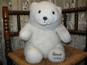 Harrods 1989 Christmas Polar Bear Footdated New Rare Large 12 inch - Picture 1 of 6