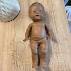 Vintage  Tod-l-tot Doll By Sun Rubber 22 Black/brown Baby Doll With Squeaker