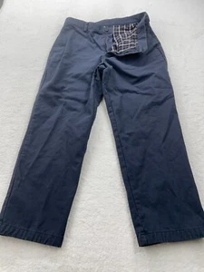 LL Bean Men's Pants Size 35x30 Blue Navy Straight Leg Stretch Waist Standard Fit - Picture 1 of 9