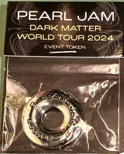PEARL JAM TOKEN FENWAY PARK BOSTON RED SOX 9/15/2024 BASEBALL - Picture 1 of 3