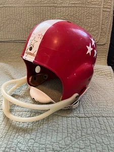 Vintage Rawlings TH60 PLAYMAKER Red Plastic Football Helmet w/Stars Medium NICE - Picture 1 of 13