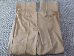 Ann Taylor Pants 4 beige curvy womens modern straight factory classic stretch - Picture 1 of 11