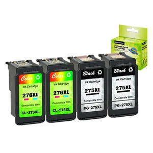 4 piezas 275 276 cartucho de tinta para Canon PIXMA TS3520 TS3522 TR4720 276XL 275XL combo - Imagen 1 de 9