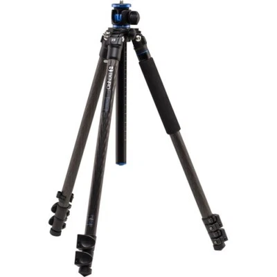 New!! Benro GC257F GoClassic 3-Section Carbon Fiber Flip Lock Legs Tripod - Image 1 of 4