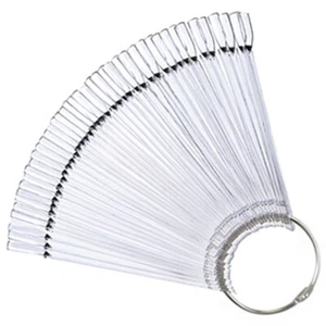 50 PCS False Nail Art Tips Sticks Nail Polish Color Plates Display Nail Art - Picture 1 of 9