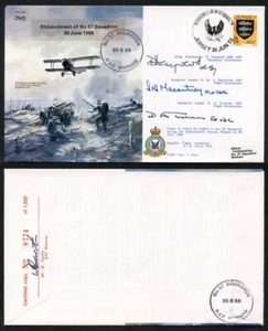 B10c Disbandment of No.57 Squadron Crew Signed (AZ) - Picture 1 of 1