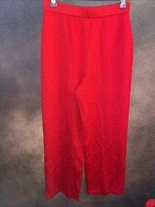St. John Collection size 4 Pants knit Red Pull On Beautiful 🧡 - Picture 1 of 12