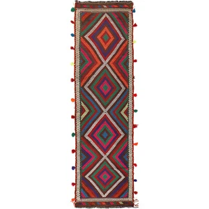 Turkish Handmade New Traditional Hallway Wool Kilim Rug 2'5 x 9'1 ft - w17137 - Picture 1 of 6