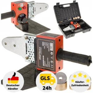 Muffenschweißgerät 1300W Stumpfschweißgerät Ø20-63 Rohr Schweißgerät PE PP PB - Bild 1 von 8