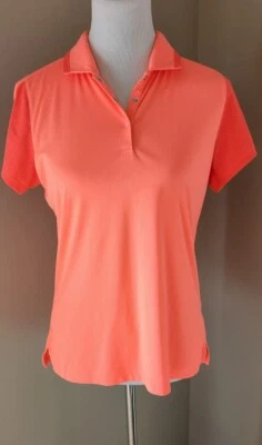 Camisa Polo Slazenger Golf S/S Cuello Mujer Talla M Naranja A Presión Usada en Excelente Condición Atletismo Foto 1 de 4