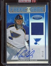 2010-11 Certified Mirror Blue Signatures #129 Jaroslav Halak 7/50