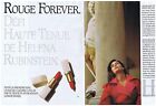 Publicite Advertising 104 1991 Helena Rubistein Rouge Forever (2 Pages)