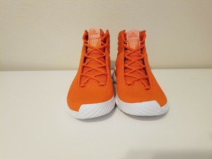 orange adidas high tops