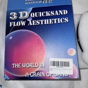 🙂 ️3d QiuckSand Kunst Bild Flow Ästhetik rund blau Ozean Meer Landschaft - Bild 1 von 3