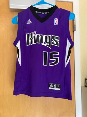 DeMarcus Cousins Kings Jersey #15 Adidas Youth Small purple - Image 1 of 2