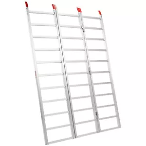 Tri-Fold Aluminum Loading Ramp 1500 lbs 77" x 54" for Tractors ATVs UTVs - Picture 1 of 11