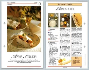 Apple Strudel #13 Pies - Simply Delicious 1992 IMP Ltd Recipe Card - Picture 1 of 1