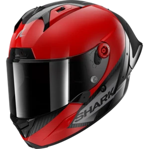 Full Face Helmet Shark AERON GP BLANK SP Carbon Red Anthracite - Picture 1 of 4