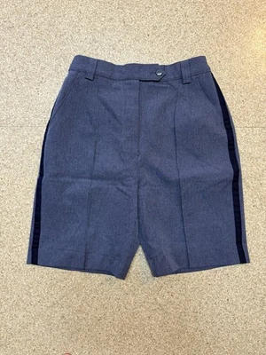 VTG NWOT WOMENS US POSTAL SHORTS BLUE SIZE 12 USA Made Polyester Horace Small - Image 1 of 4