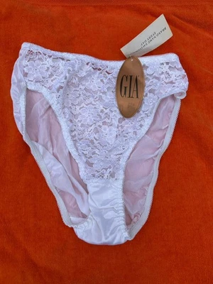 Vtg GIA Size 6 Sexy Hi Cut Bikini Lace  Panty New w/ tags - Image 1 of 2