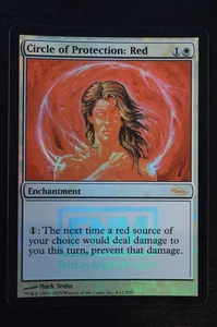 Magic The Gathering MTG CIRCLE OF PROTECTION: RED FOIL Friday Night Magic LP - Picture 1 of 2