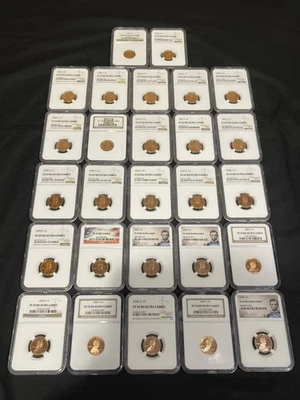 NGC Lincoln Cent Proof Set 1982s - 2008s (PR 69 - PR 70) - Image 1 of 4