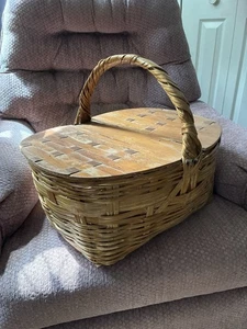 Picknickkorb mit Holzlatte - Bild 1 von 3