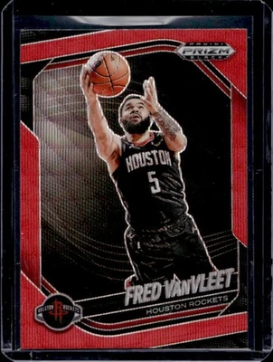 2024-25 Prizm Black Fred VanVleet Ruby Wave Prizms #113 Rockets - Image 1 of 2