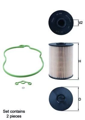 MAHLE KX200D/S FUEL FILTER - Image 1 of 2