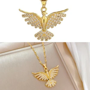Gold Chain Necklace Elegant Necklace Tarnish Resistant Intricate Detailing - Picture 1 of 9