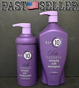It's a 10 Ten Miracle Silk Express DUO Shampoo 33,8oz & Conditioner 17,5oz - Bild 1 von 3